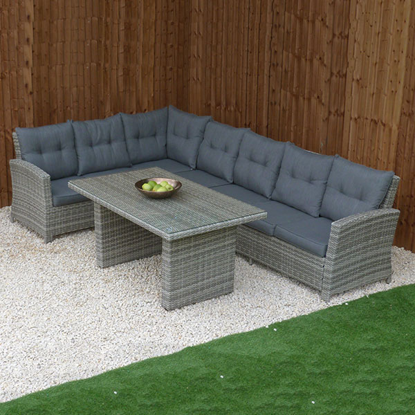 Garden Furniture Essex kensington malmo corner dining unit (montego bay style) - regatta Garden Furniture Essex kensington malmo corner dining unit (montego bay style) - regatta
