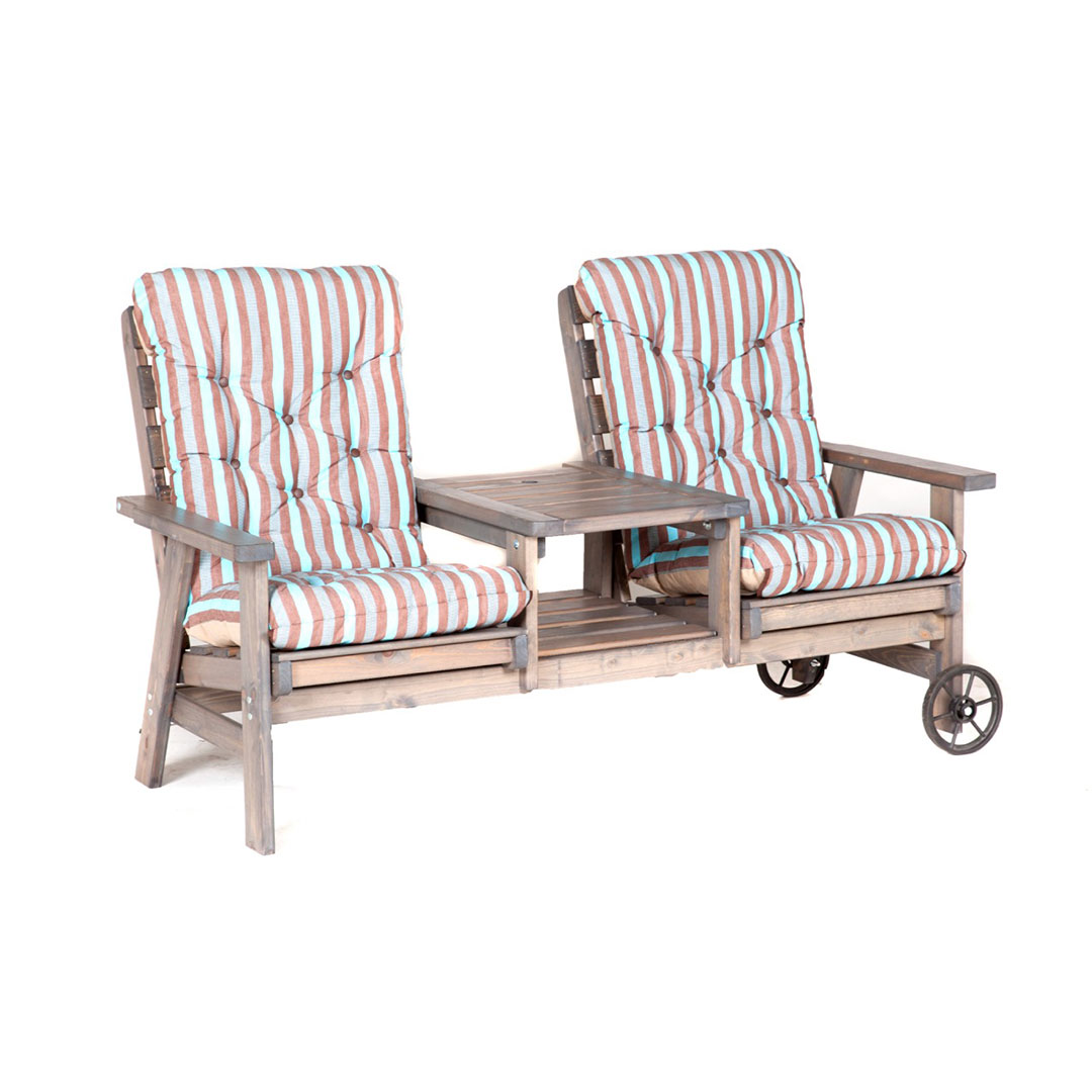 farmhouse wooden duo set in grey with milos cushions regatta garden furniture essex - Garden Furniture Essex farmhouse wooden duo set in grey with milos cushions regatta garden furniture essex - Garden Furniture Essex
