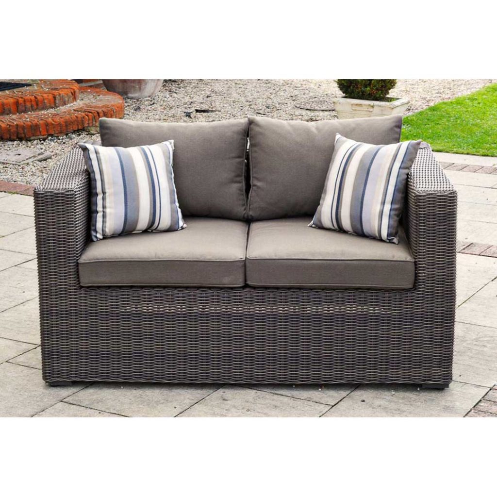 Kensington Deluxe Rattan 2  Seat  Sofa  Maple Regatta 