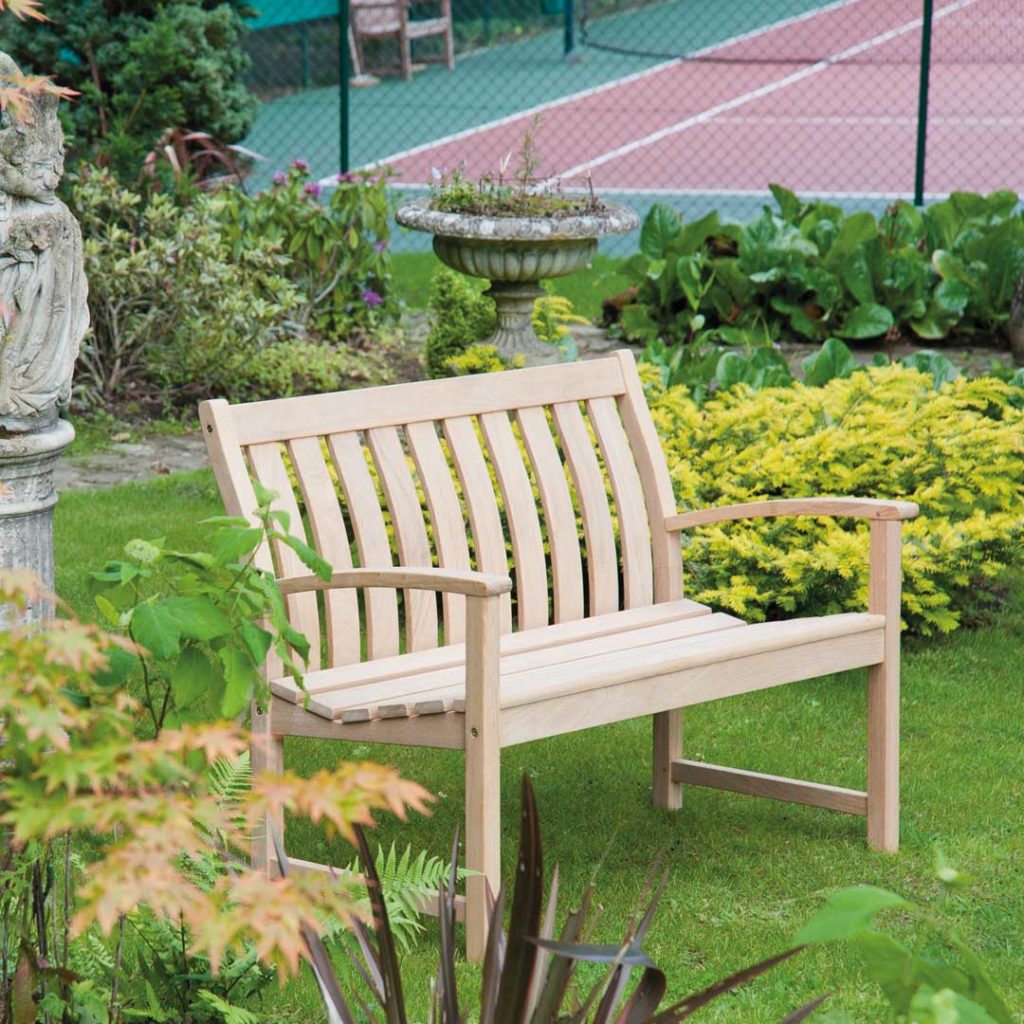 Alexander Rose Roble Bella Vista Low Back Bench 4ft B Regatta