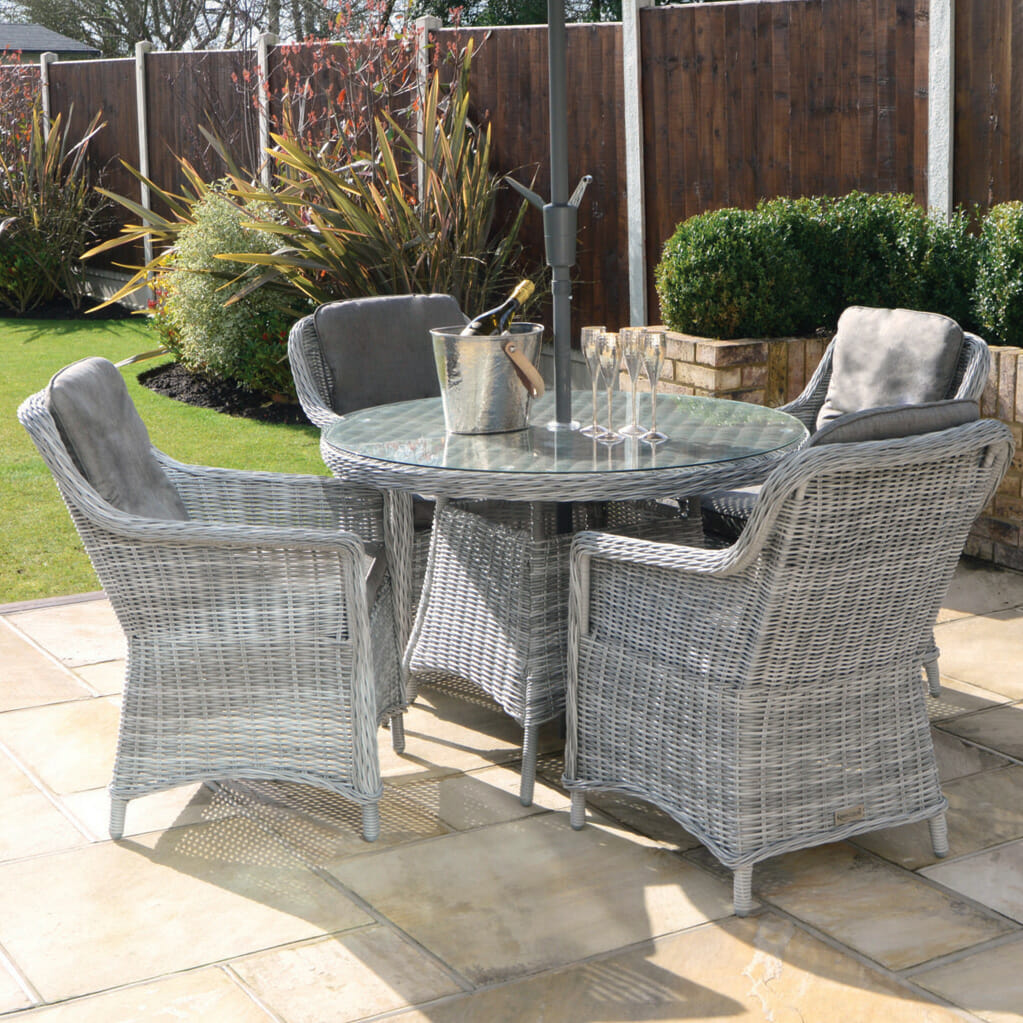 Henley 4 seater garden dining 2025 set