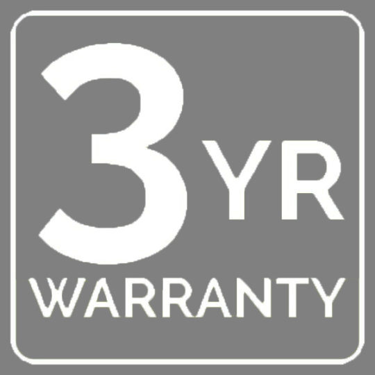 3 year warranty