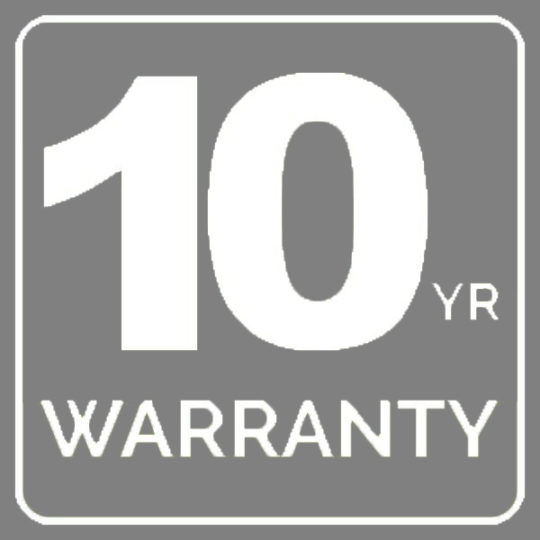 10 year warranty grey