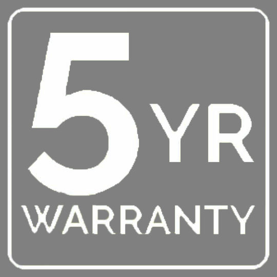 5 year guarantee grey