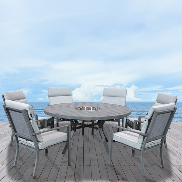 Monaco 6 Chair Dining Set Regatta Garden Furniture Es Monaco 6 Chair Dining Set Regatta, Round Outdoor Dining Table For 6 Canada