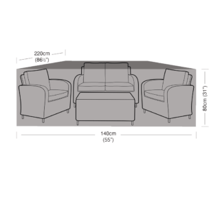 WS073 2 Seater Sofa Set Cover