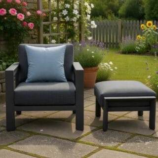 Metropole  Lounge Armchair  and Footstool